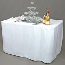 Load image into Gallery viewer, 4 ft. Fitted Polyester Tablecloth (7 Colors)