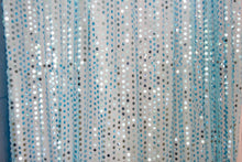 Load image into Gallery viewer, 50 x 120 in. Sheer Sequin Backdrop Draping (5 Colors)