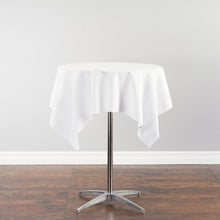 Load image into Gallery viewer, Bargain 54 in. Square Polyester Tablecloth White