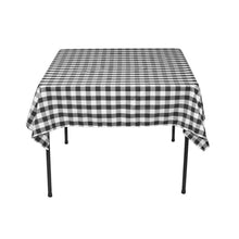 Load image into Gallery viewer, 54 in. Square Polyester Tablecloth Black & White Checkered