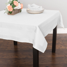 Load image into Gallery viewer, 54 X 72 in. Satin Band Rectangular Cotton Tablecloth (7 Colors)