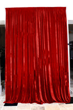 Load image into Gallery viewer, 58 X 120 in. Velvet Backdrop Draping (7 Colors)