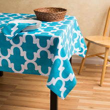 Load image into Gallery viewer, 58 X 70 in. Rectangular Trellis Cotton Tablecloth (5 Colors)