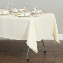 Load image into Gallery viewer, 52 X 112 in. Rectangular Cotton-Feel Tablecloth Ivory