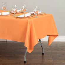 Load image into Gallery viewer, 60 x 102 in. Rectangular Polyester Tablecloth Orange
