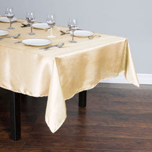 Load image into Gallery viewer, 60 X 102 in. Rectangular Satin Tablecloth Light Yellow