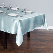 Load image into Gallery viewer, 60 x 102 in. Rectangular Satin Tablecloth Baby Blue