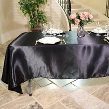 Load image into Gallery viewer, 60 X 126 in. Rectangular Satin Tablecloth (16 Colors)