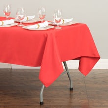 Load image into Gallery viewer, 60 x 126 in. Rectangular Polyester Tablecloth Red