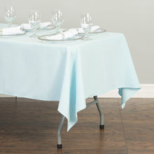 Load image into Gallery viewer, 60 x 126 in. Rectangular Polyester Tablecloth Baby Blue