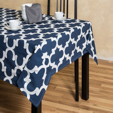 Load image into Gallery viewer, 60 X 126 in. Rectangular Trellis Cotton Tablecloth (7 colors)