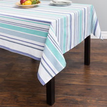 Load image into Gallery viewer, 60 X 126 in. Rectangular Barcode-Striped Cotton Tablecloth (2 colors)