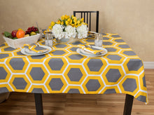 Load image into Gallery viewer, Rectangular Honeycomb Cotton Tablecloth (2 Sizes / 2 Colors)