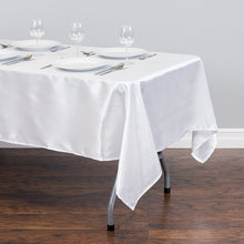 Load image into Gallery viewer, 60 X 126 in. Rectangular Satin Tablecloth (16 Colors)
