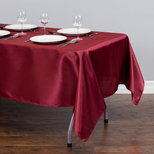 Load image into Gallery viewer, 60 X 126 in. Rectangular Satin Tablecloth (16 Colors)