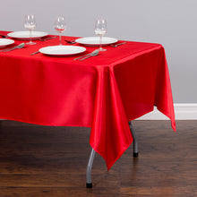 Load image into Gallery viewer, 60 X 126 in. Rectangular Satin Tablecloth (16 Colors)