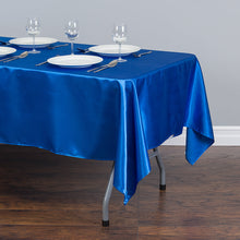 Load image into Gallery viewer, 60 X 126 in. Rectangular Satin Tablecloth (16 Colors)