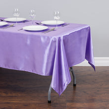 Load image into Gallery viewer, 60 X 126 in. Rectangular Satin Tablecloth (16 Colors)