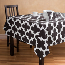 Load image into Gallery viewer, 60 X 84 in. Rectangular Trellis Cotton Tablecloth (12 Colors)