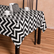 Load image into Gallery viewer, 60 x 84 in. Rectangular Chevron Cotton Tablecloth