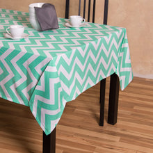 Load image into Gallery viewer, 60 x 84 in. Rectangular Chevron Cotton Tablecloth