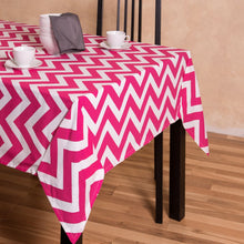 Load image into Gallery viewer, 60 x 84 in. Rectangular Chevron Cotton Tablecloth