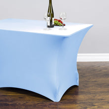 Load image into Gallery viewer, 8 ft. Rectangular Stretch Tablecloth (7 Colors)