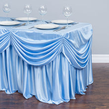 Load image into Gallery viewer, 6 ft. Drape Chiffon All-In-1 Tablecloth/Pleated Skirt (8 Colors)