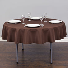 Load image into Gallery viewer, Bargain 76 in. Round Cotton-Feel Tablecloth Fuchsia