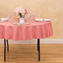 Load image into Gallery viewer, 70 in. Round Polyester Tablecloth Strawberry Ice
