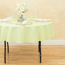 Load image into Gallery viewer, 70 in. Round Polyester Tablecloth Tea Green