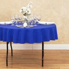 Load image into Gallery viewer, 70 in. Round Polyester Tablecloth Royal Blue