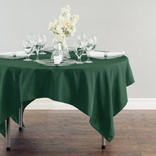 Load image into Gallery viewer, 70 in. Square Polyester Tablecloth Hunter Green