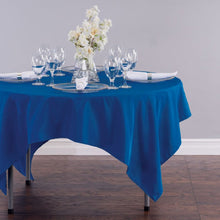 Load image into Gallery viewer, 70 in. Square Polyester Tablecloth Royal Blue