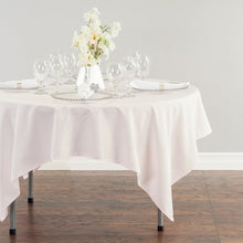 Load image into Gallery viewer, 70 in. Square Polyester Tablecloth Light Pink