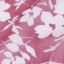 Load image into Gallery viewer, 72 in. Square Foliage Sheer Overlay Red with White