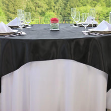 Load image into Gallery viewer, 72 in. Square Satin Overlay Black