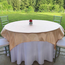 Load image into Gallery viewer, 72 in. Square Satin Overlay Peach