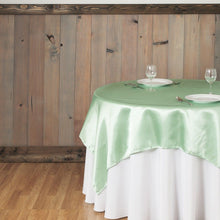 Load image into Gallery viewer, 72 in. Square Satin Overlay Hemlock