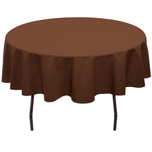 Load image into Gallery viewer, Bargain 76 in. Round Cotton-Feel Tablecloth Fuchsia