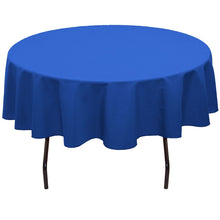 Load image into Gallery viewer, Bargain 76 in. Round Cotton-Feel Tablecloth Fuchsia
