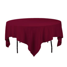 Load image into Gallery viewer, 85 in. Square Polyester Tablecloth Burgundy