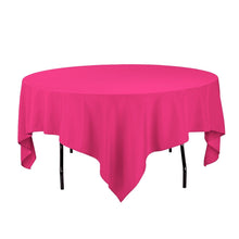Load image into Gallery viewer, 85 in. Square Polyester Tablecloth Fuchsia