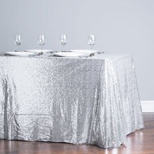 Load image into Gallery viewer, 88 X 130 in. Rectangular Sequin Tablecloth (8 Colors)
