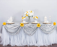 Load image into Gallery viewer, 88 X 154 in. Rectangular Sequin Tablecloth (9 Colors)