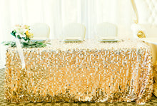 Load image into Gallery viewer, 88 X 154 in. Rectangular Payette Sequin Tablecloth (7 Colors)