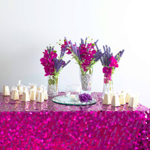 Load image into Gallery viewer, 88 X 154 in. Rectangular Payette Sequin Tablecloth (7 Colors)