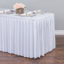 Load image into Gallery viewer, 8 ft. Fitted Table Skirt (7 Colors)