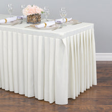 Load image into Gallery viewer, 8 ft. Fitted Table Skirt Ivory