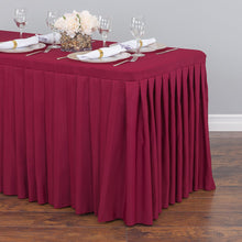 Load image into Gallery viewer, 8 ft. Fitted Table Skirt Burgundy